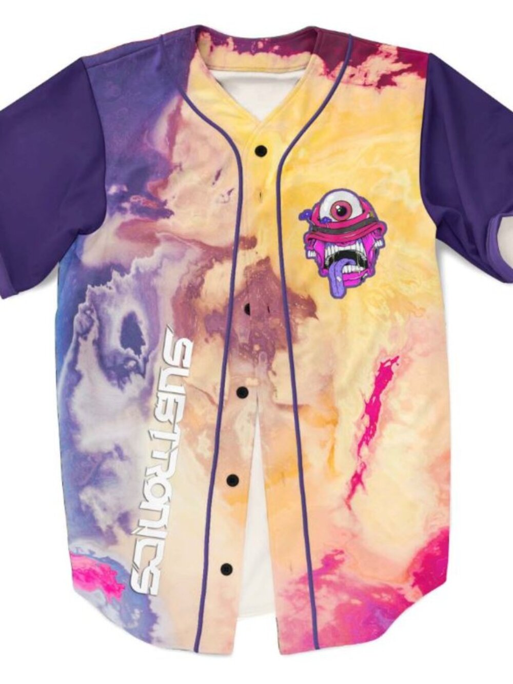 Subtronics Cyclops Army Pastel Acid Wash Sublimated Rave Jersey